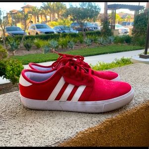Red and White Seeley Adidas